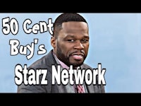 a man in a suit with the words 50 cent buy's starz network