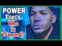 a man in a hoodie with the words power force who is diamond?