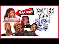 a poster with the words power ghost all dj diana too much?