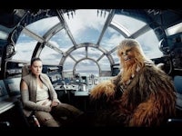 star wars the force awakens - chewbacca and rey