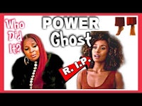 two women with the words power ghost who rip