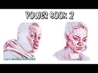 two people with the words power book 2