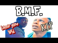 two people with the words bmf london gone rip